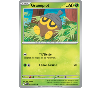 Grainipiot Pv 60 013/132 - Carte Commune - Méga-Évolution