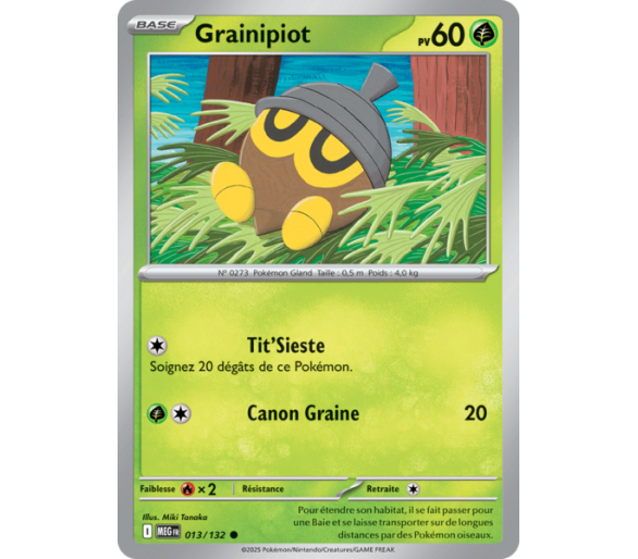 Grainipiot Pv 60 013/132 - Carte Commune - Méga-Évolution