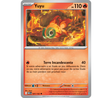 Yuyu Pv 110 031/132 - Carte Peu Commune Reverse - Méga-Évolution