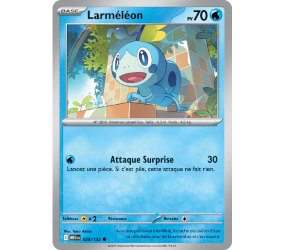 Larméléon Pv 70 039/132 - Carte Commune Reverse - Méga-Évolution