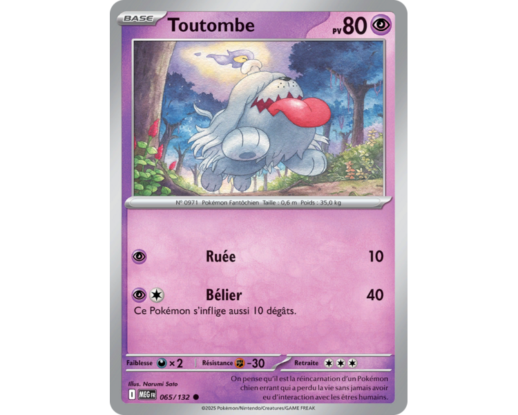 Toutombe Pv 80 065/132 - Carte Commune - Méga-Évolution