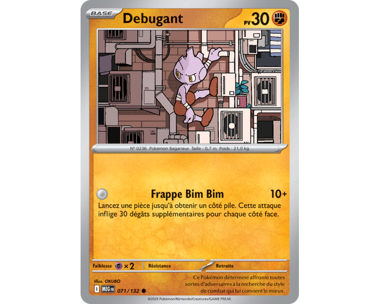 Debugant Pv 30 071/132 - Carte Commune Reverse - Méga-Évolution