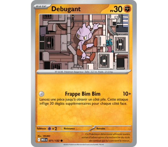 Debugant Pv 30 071/132 - Carte Commune Reverse - Méga-Évolution
