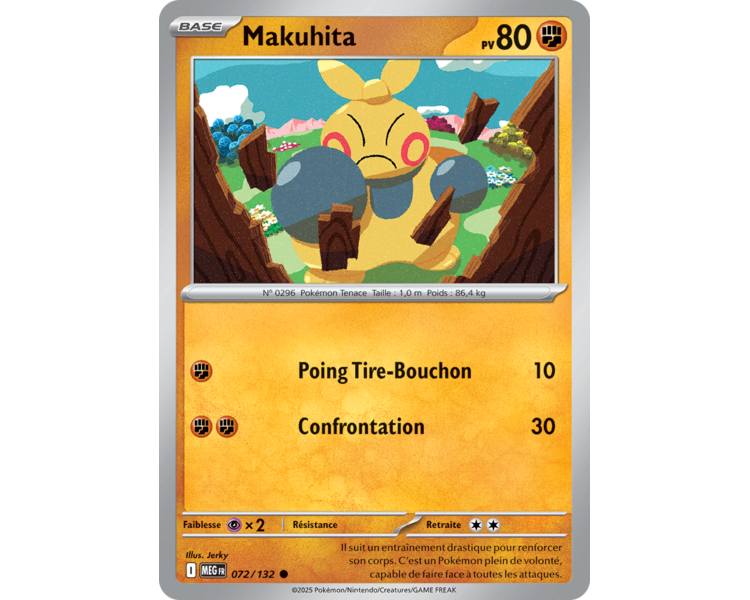 Makuhita Pv 80 072/132 - Carte Commune - Méga-Évolution