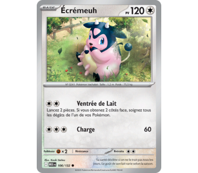 Écrémeuh Pv 120 106/132 - Carte Commune Reverse - Méga-Évolution