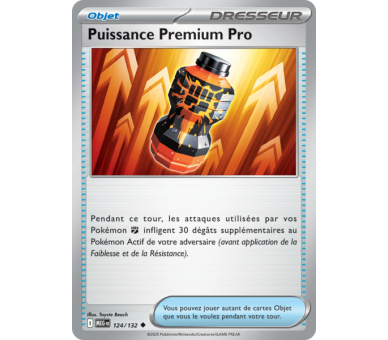 Objet Puissance Premium Pro 124/132 - Carte Peu Commune - Méga-Évolution
