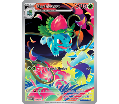 Herbizarre Pv 110 134/132 - Carte Secrète Illustration Rare - Méga-Évolution
