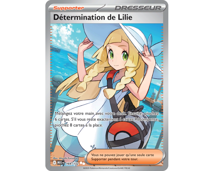 Dresseur Détermination de Lilie 169/132 - Carte Secrète Ultra Rare - Méga-Évolution