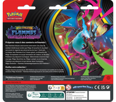 Pack de 3 Boosters Sous Blister Farfuret - ME02 Méga-Évolution Flammes Fantasmagoriques - FR