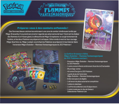 Coffret Dresseur D'Elite - ME02 Méga-Évolution Flammes Fantasmagoriques - FR
