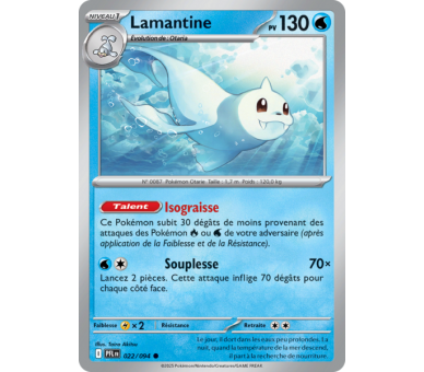 Lamantine Pv 130 022/094 - Carte Commune - Méga-Évolution Flammes Fantasmagoriques