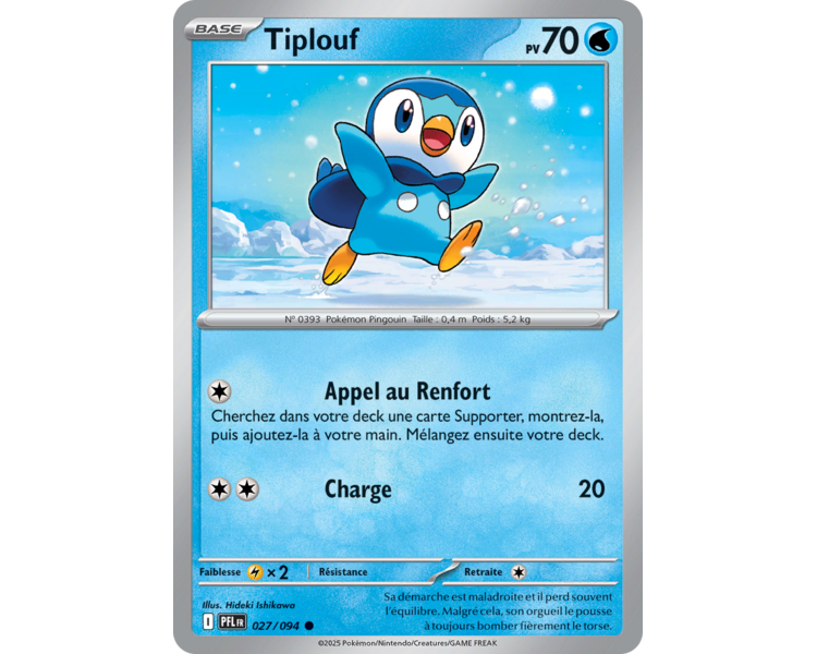 Prinplouf Pv 100 028/094 - Carte Commune Reverse - Méga-Évolution Flammes Fantasmagoriques