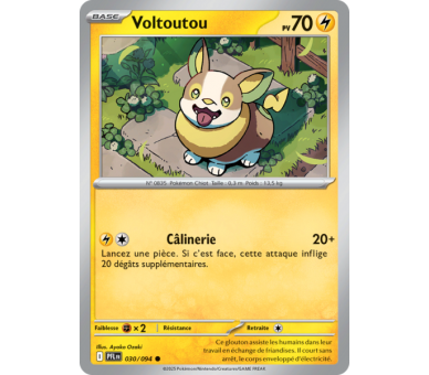 Voltoutou Pv 70 030/094 - Carte Commune Reverse - Méga-Évolution Flammes Fantasmagoriques
