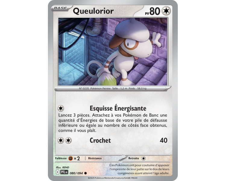 Queulorior Pv 80 80/094 - Carte Commune Reverse - Méga-Évolution Flammes Fantasmagoriques