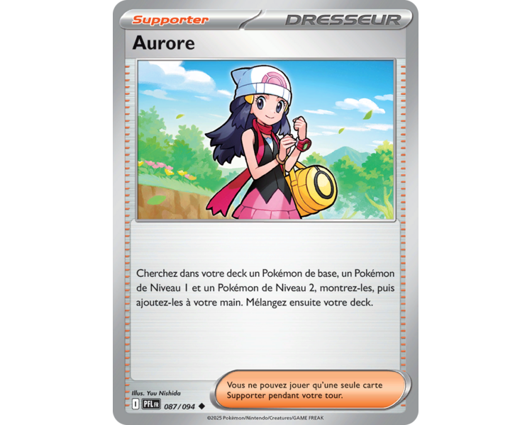 Dresseur Aurore 087/094 - Carte Peu Commune - Méga-Évolution Flammes Fantasmagoriques