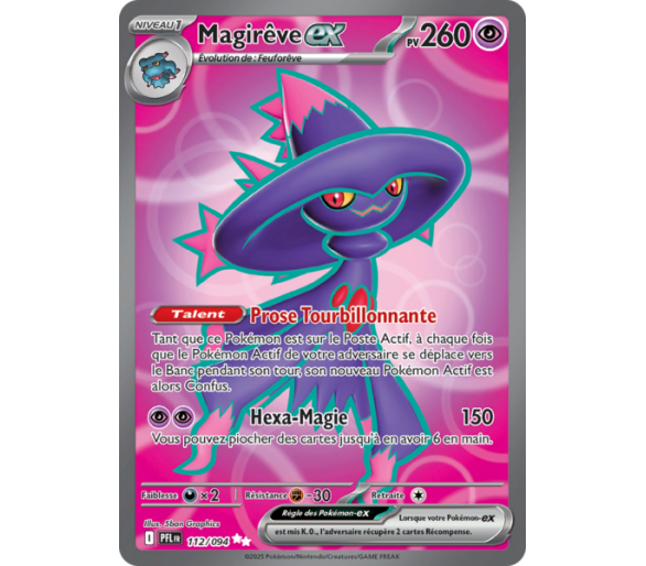 Magirêve-ex Pv 260 112/094 - Carte Ultra Rare Secrète - Méga-Évolution Flammes Fantasmagoriques