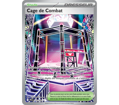 Cage de Combat Full Art 116/094 - Carte Ultra Rare Secrète - Méga-Évolution Flammes Fantasmagoriques