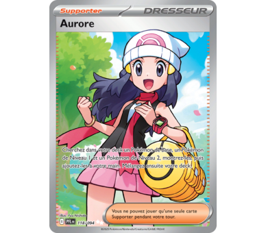 Aurore Full Art 118/094 - Carte Ultra Rare Secrète - Méga-Évolution Flammes Fantasmagoriques