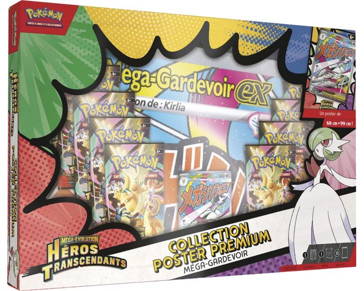 Coffret Collection Poster Premium – Méga-Gardevoir – Héros Transcendants – ME2.5
