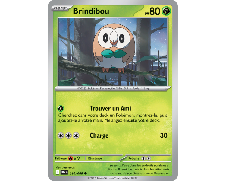 Brindibou Pv 80 010/88 - Carte Commune Reverse - Méga-Évolution Équilibre Parfait