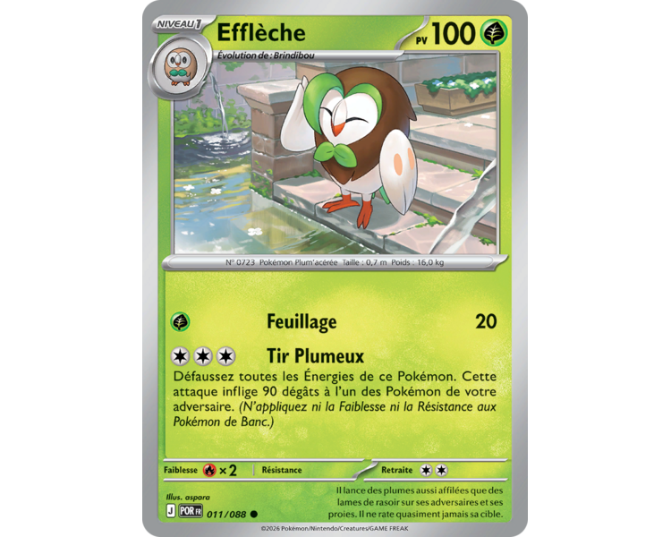 Efflèche Pv 100 011/88 - Carte Commune Reverse - Méga-Évolution Équilibre Parfait