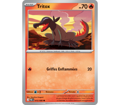 Tritox Pv 70 015/88 - Carte Commune Reverse - Méga-Évolution Équilibre Parfait