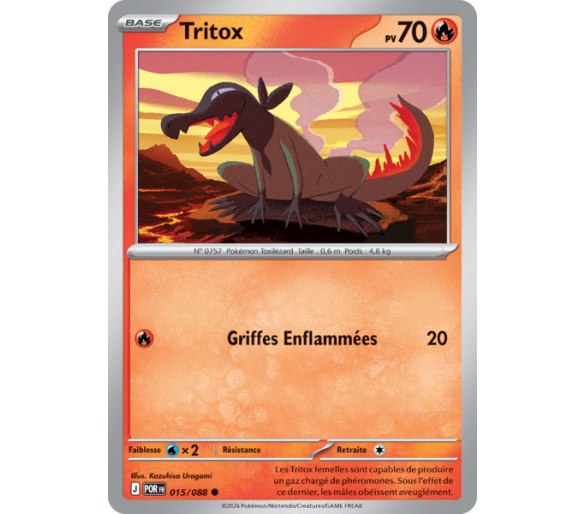Tritox Pv 70 015/88 - Carte Commune Reverse - Méga-Évolution Équilibre Parfait