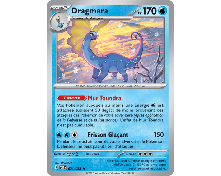 Dragmara Pv 170 024/88 - Carte Rare Holographique - Méga-Évolution Équilibre Parfait