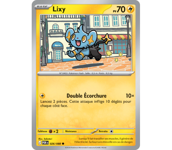 Lixy Pv 70 026/88 - Carte Commune Reverse - Méga-Évolution Équilibre Parfait