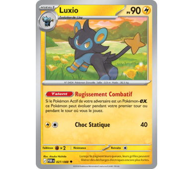Luxio Pv 90 027/88 - Carte Peu Commune - Méga-Évolution Équilibre Parfait