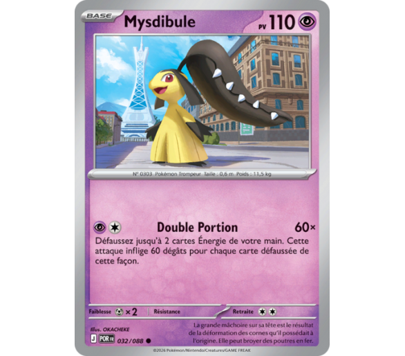 Mysdibule Pv 110 032/88 - Carte Commune Reverse - Méga-Évolution Équilibre Parfait