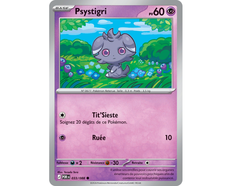 Psystigri Pv 60 033/88 - Carte Commune Reverse - Méga-Évolution Équilibre Parfait