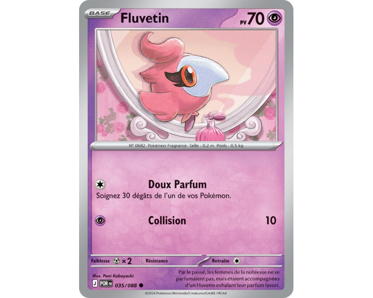 Fluvetin Pv 70 035/88 - Carte Commune Reverse - Méga-Évolution Équilibre Parfait