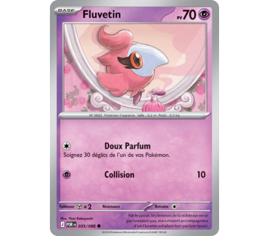 Fluvetin Pv 70 035/88 - Carte Commune Reverse - Méga-Évolution Équilibre Parfait