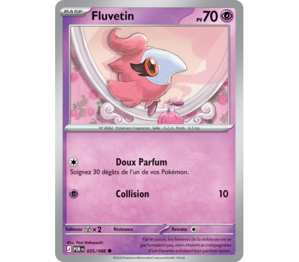 Fluvetin Pv 70 035/88 - Carte Commune Reverse - Méga-Évolution Équilibre Parfait