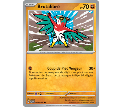 Brutalibré Pv 70 046/88 - Carte Commune - Méga-Évolution Équilibre Parfait