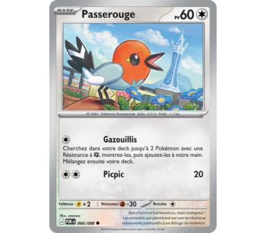 Passerouge Pv 60 066/88 - Carte Commune - Méga-Évolution Équilibre Parfait
