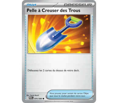 Objet Pelle à Creuser des Trous 74/88 - Carte Commune Reverse - Méga-Évolution Équilibre Parfait