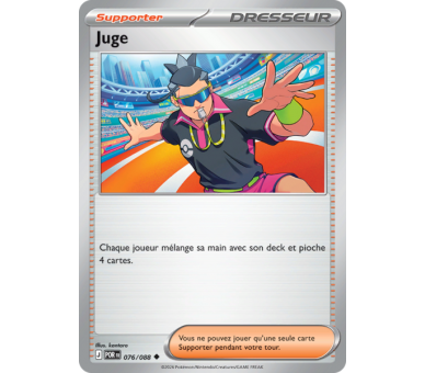 Dresseur Supporter Juge 76/88 - Carte Peu Commune Reverse - Méga-Évolution Équilibre Parfait