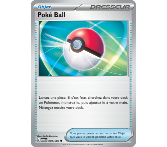 Objet Poké Ball 80/88 - Carte Commune Reverse - Méga-Évolution Équilibre Parfait