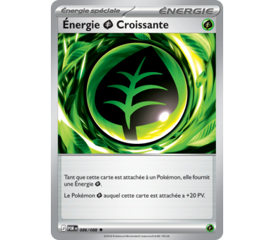 Énergie Plante Croissante 86/88 - Carte Rare Reverse - Méga-Évolution Équilibre Parfait