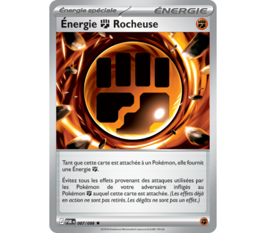 Énergie Combat Rocheuse 87/88 - Carte Rare Reverse - Méga-Évolution Équilibre Parfait