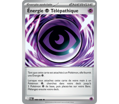 Énergie Psy Télépathique 88/88 - Carte Rare Reverse - Méga-Évolution Équilibre Parfait