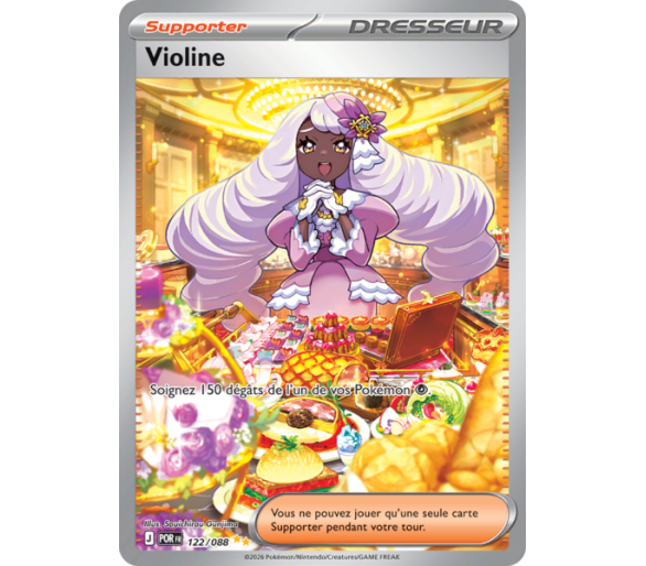 Dresseur Violine 122/88 - Carte Illustration Spéciale Rare Secrète - Méga-Évolution Équilibre Parfait