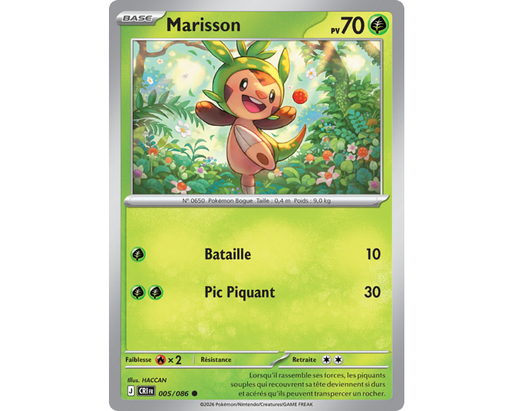 Marisson Pv 70 005/86 - Carte Commune - Méga-Évolution Chaos Ascendant