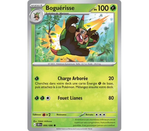 Boguérisse Pv 100 006/86 - Carte Commune - Méga-Évolution Chaos Ascendant