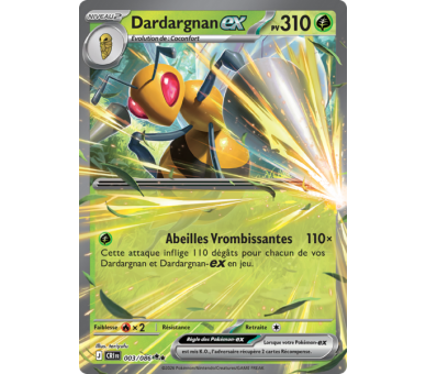 Dardargnan-ex Pv 310 003/086 - Carte Double Rare - Méga-Évolution Chaos Ascendant
