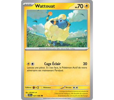 Wattouat Pv 70 027/86 - Carte Commune Reverse - Méga-Évolution Chaos Ascendant