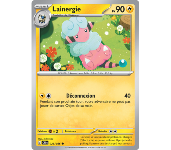 Lainergie Pv 90 028/86 - Carte Commune Reverse - Méga-Évolution Chaos Ascendant