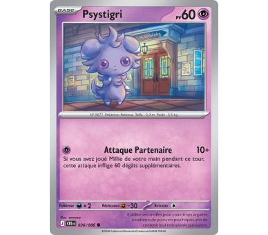 Psystigri Pv 60 036/86 - Carte Commune Reverse - Méga-Évolution Chaos Ascendant